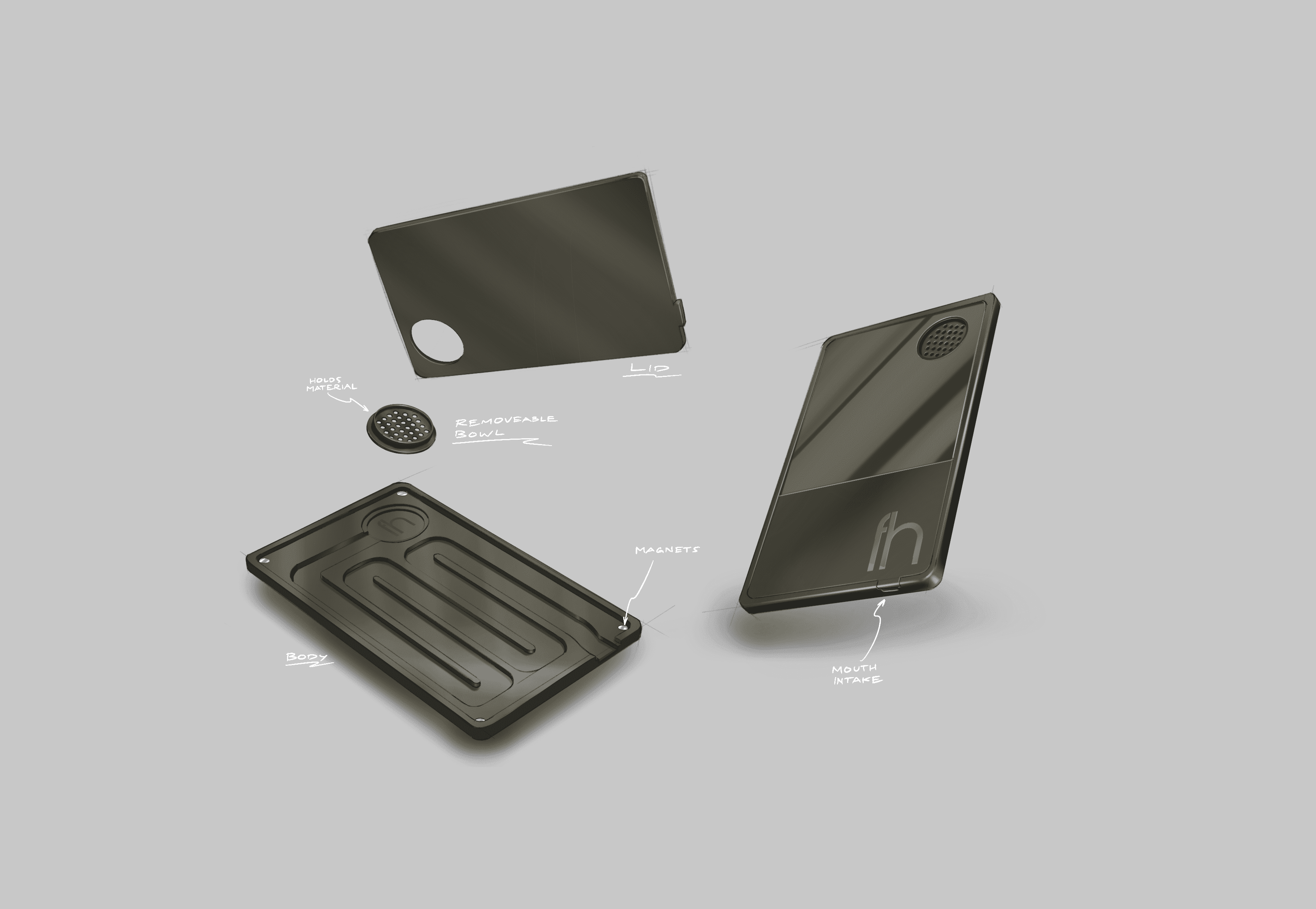 Function House Wallet Pipe 3d mockup